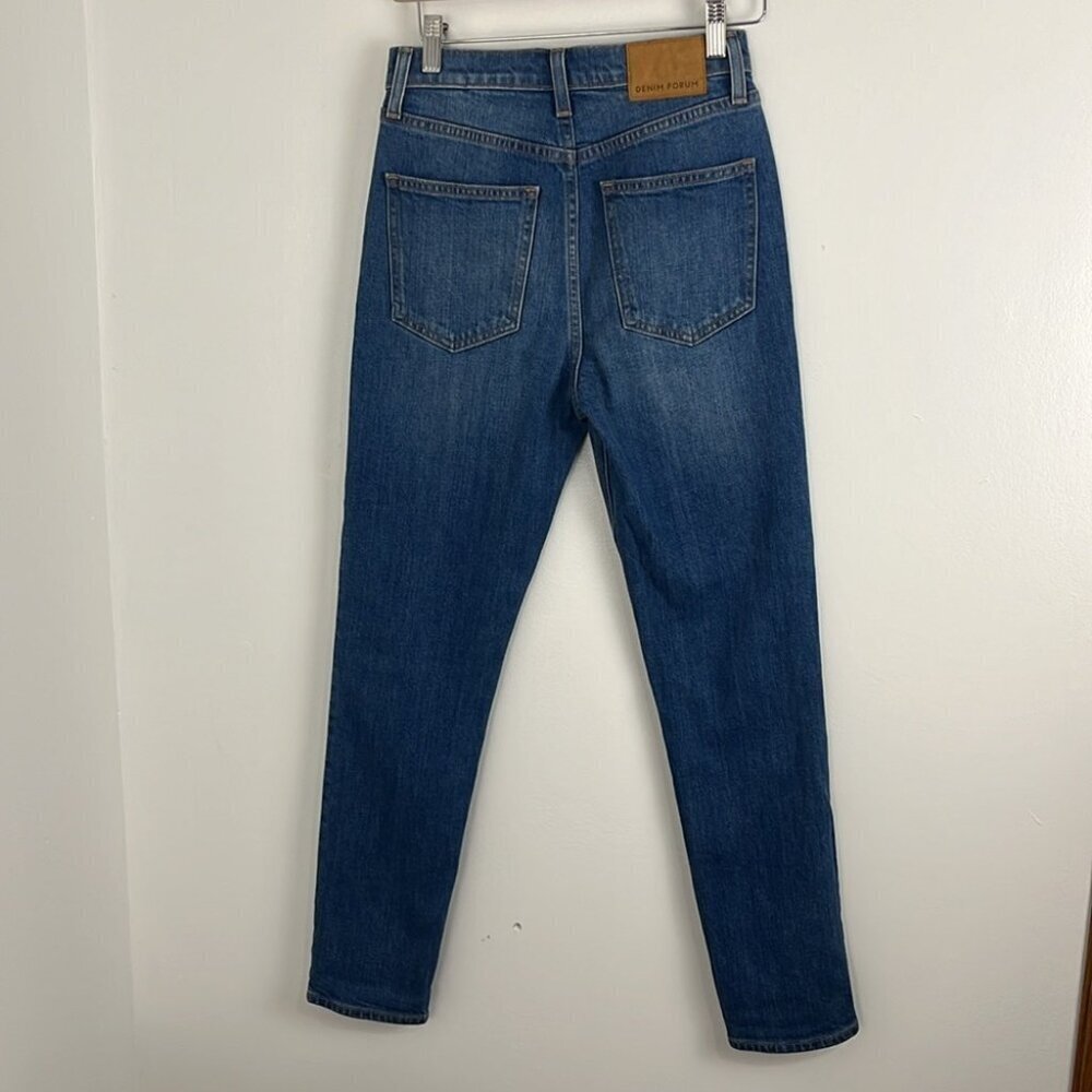 Denim Forum The Yoko High Rise Slim Button-Fly Jean - Picture 8 of 8
